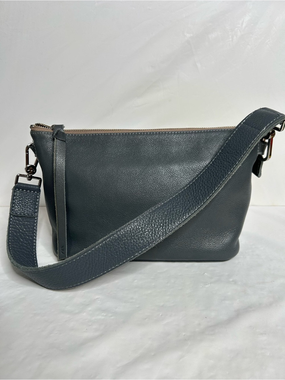 Consuela Keanu Your Way Gray Leather Shoulder Bag - Picture 4 of 12